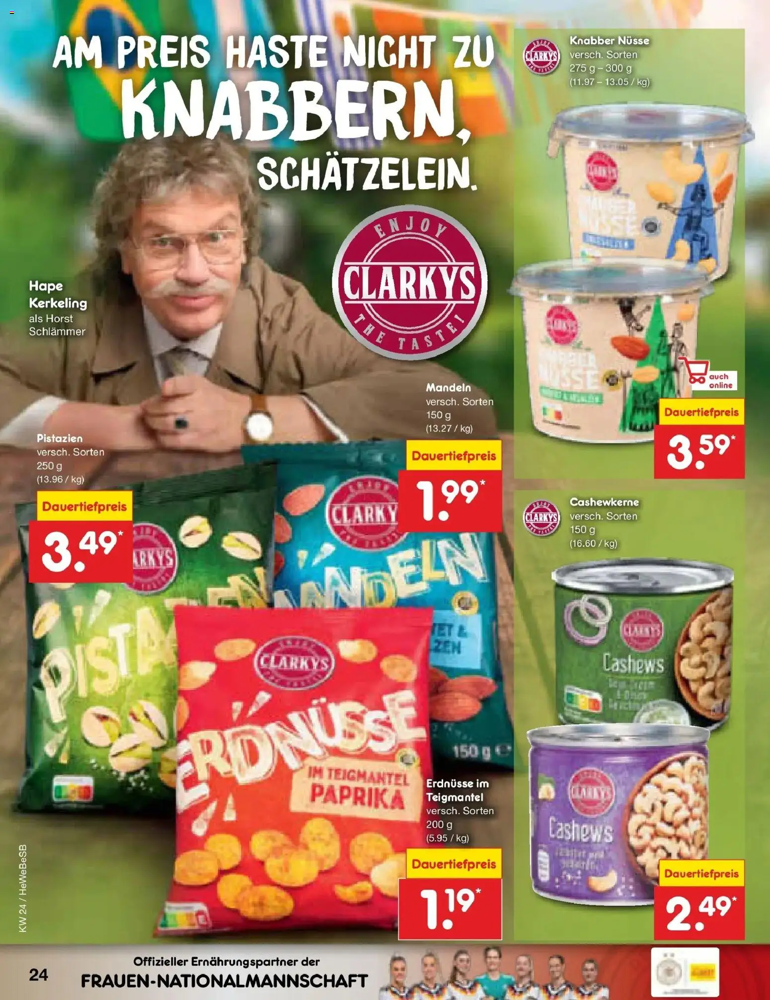 Netto Marken-Discount Prospekt Hamburg – gültig ab 08.06.2026 | Seite: 38 | Produkte: Erdnüsse, Pistazien, Paprika, Nüsse