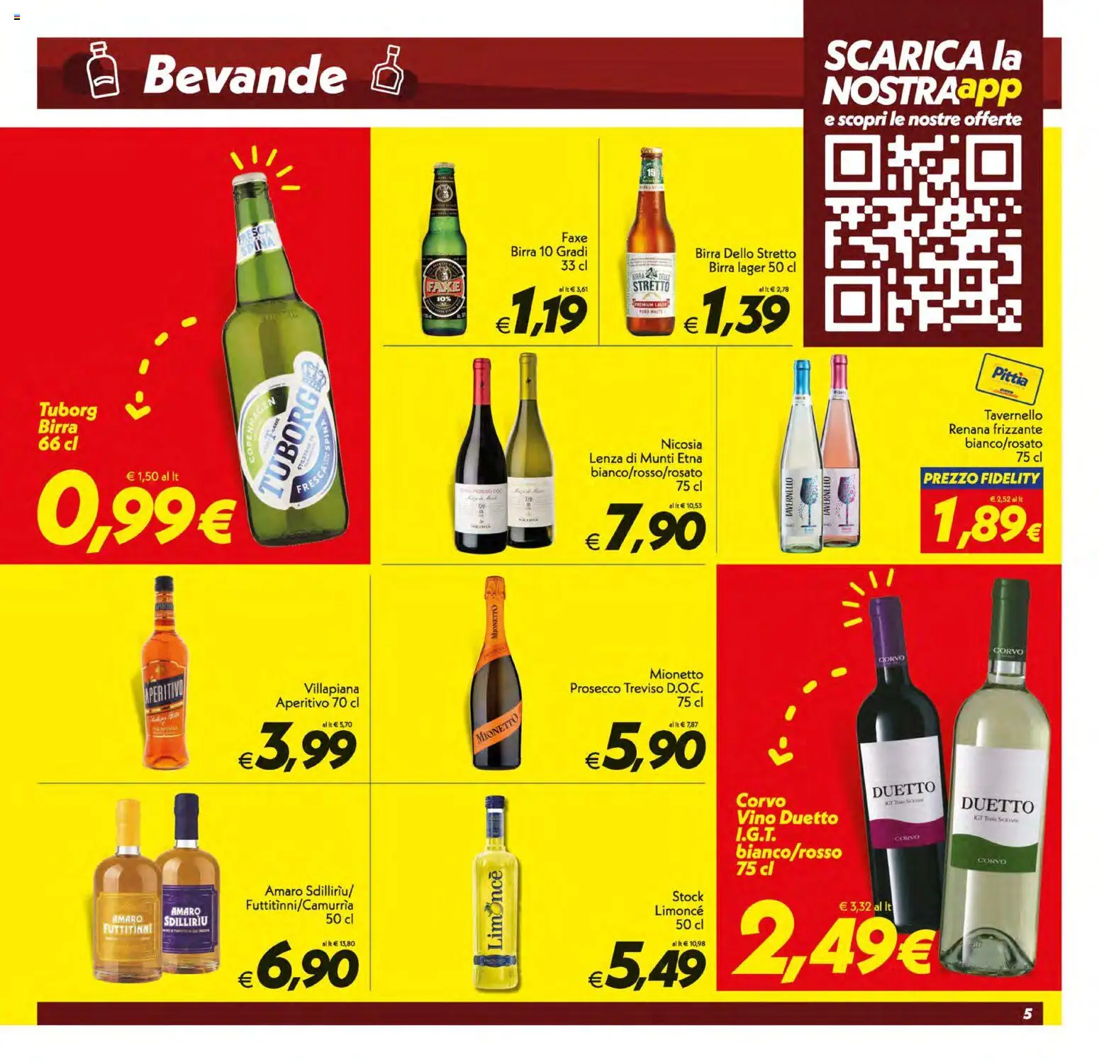 Volantino SuperConveniente del 31/07/2026 | Pagina: 5 | Prodotti: Birra, Prosecco, Vino, Aperitivo