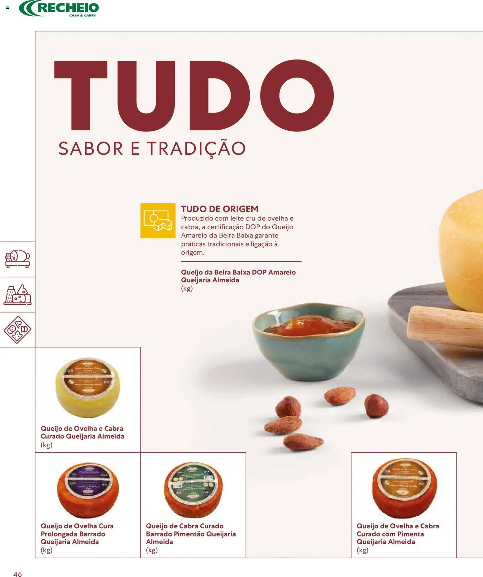 Recheio - Catálogo de Alfragide │ válido de 16/03/2026 | Página: 46 | Produtos: Pimenta, Pimentão, Leite, Queijo