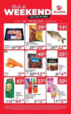 Ofertele Selgros valabile de la 28.08.2026
