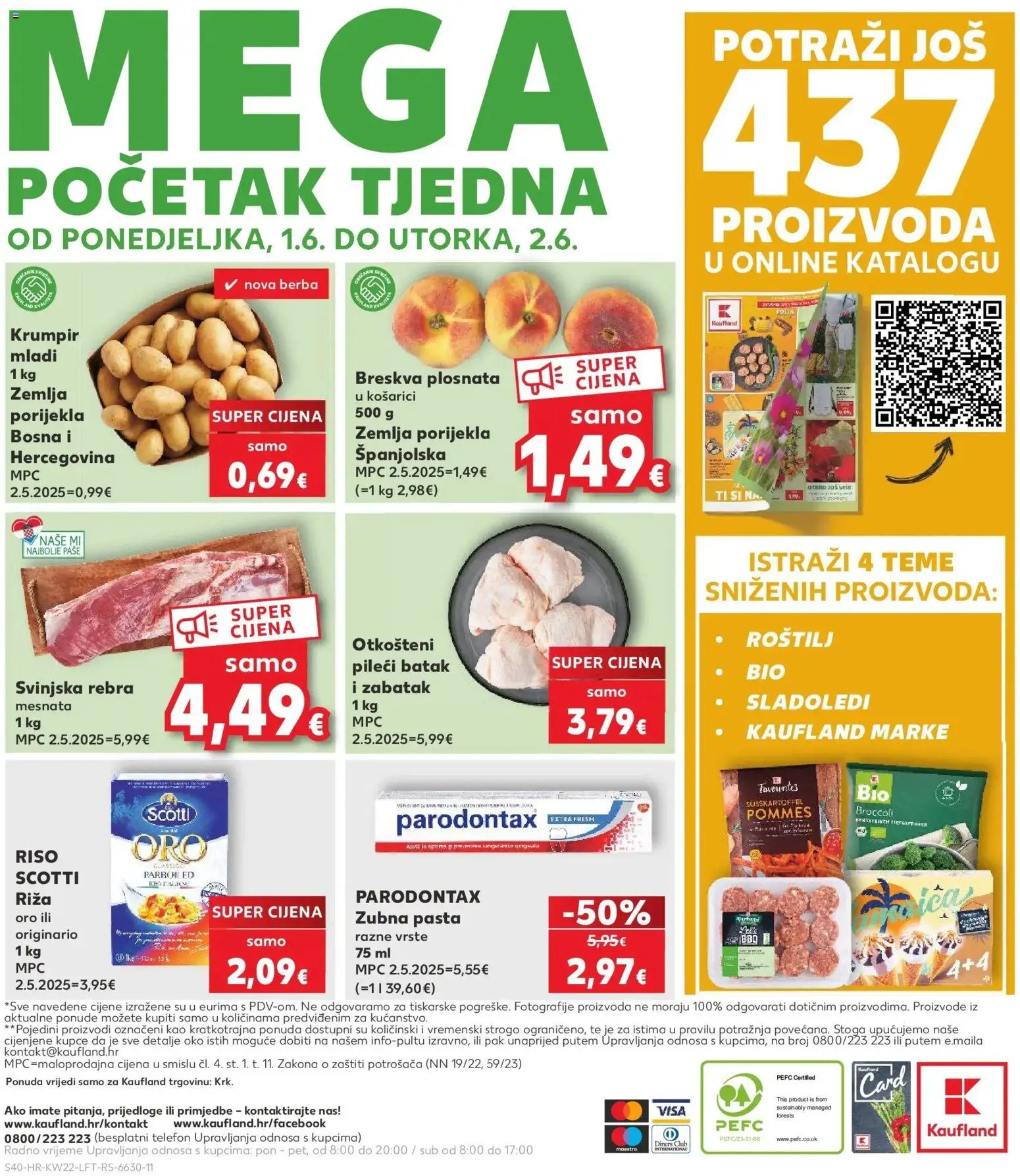 Kaufland katalog | vrijedi od 26.05.2026 | Stranica: 40 | Proizvodi: Roštilj, Krumpir, Breskva, Parodontax