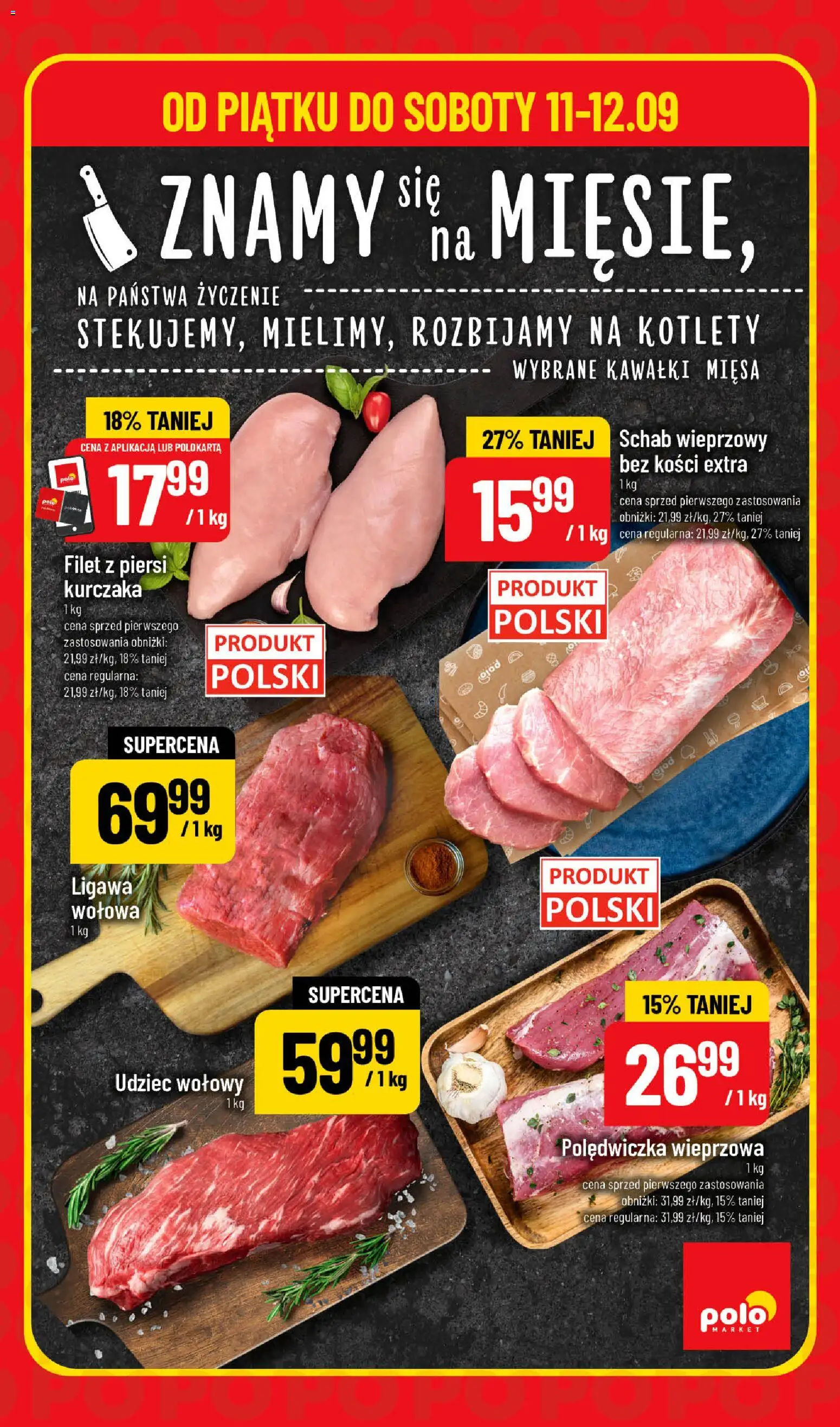 POLOmarket gazetka - Super Hity od 11.09.2026 | Strona: 3 | Produkty: Schab, Schab wieprzowy, Polędwiczka wieprzowa, Filet z piersi kurczaka