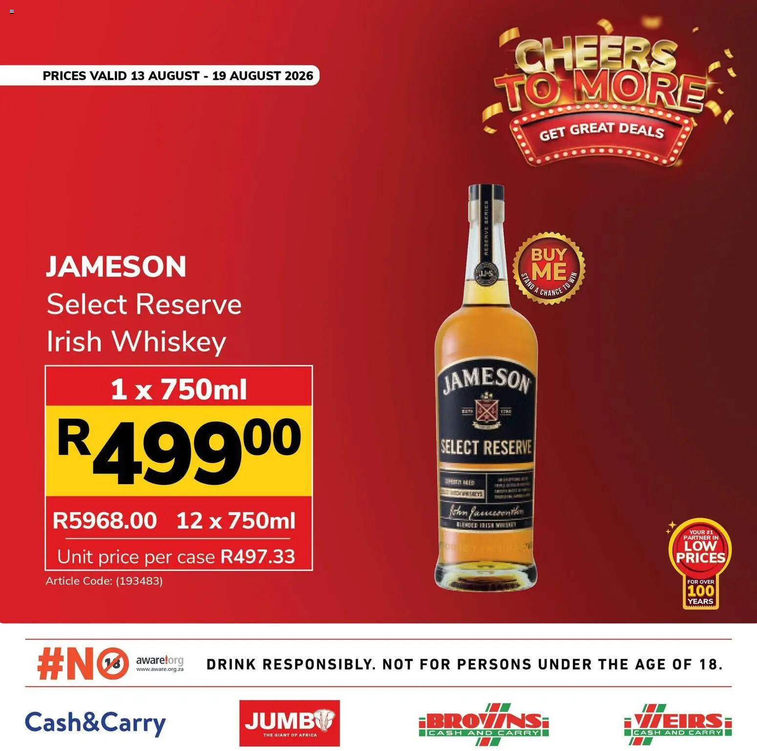 New Jumbo catalogue – valid from 13/08/2026 | Page: 3 | Products: Case, Whiskey