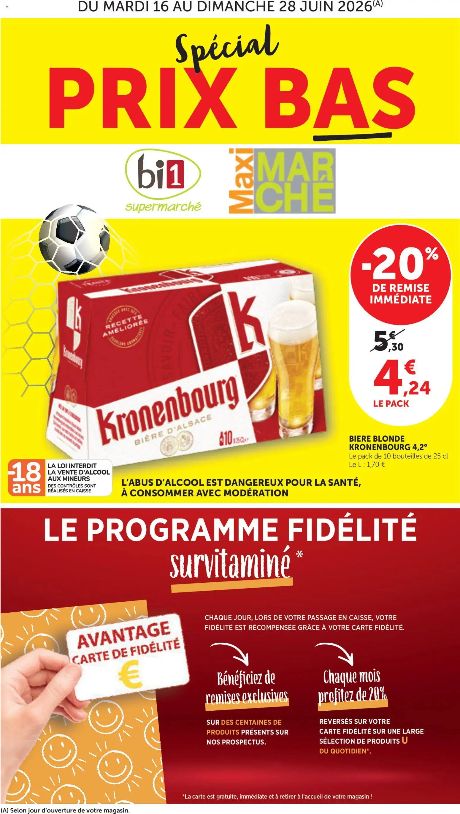 {H1} | Page: 1 | Produits: Bière Blonde Kronenbourg, Bière blonde, Bière