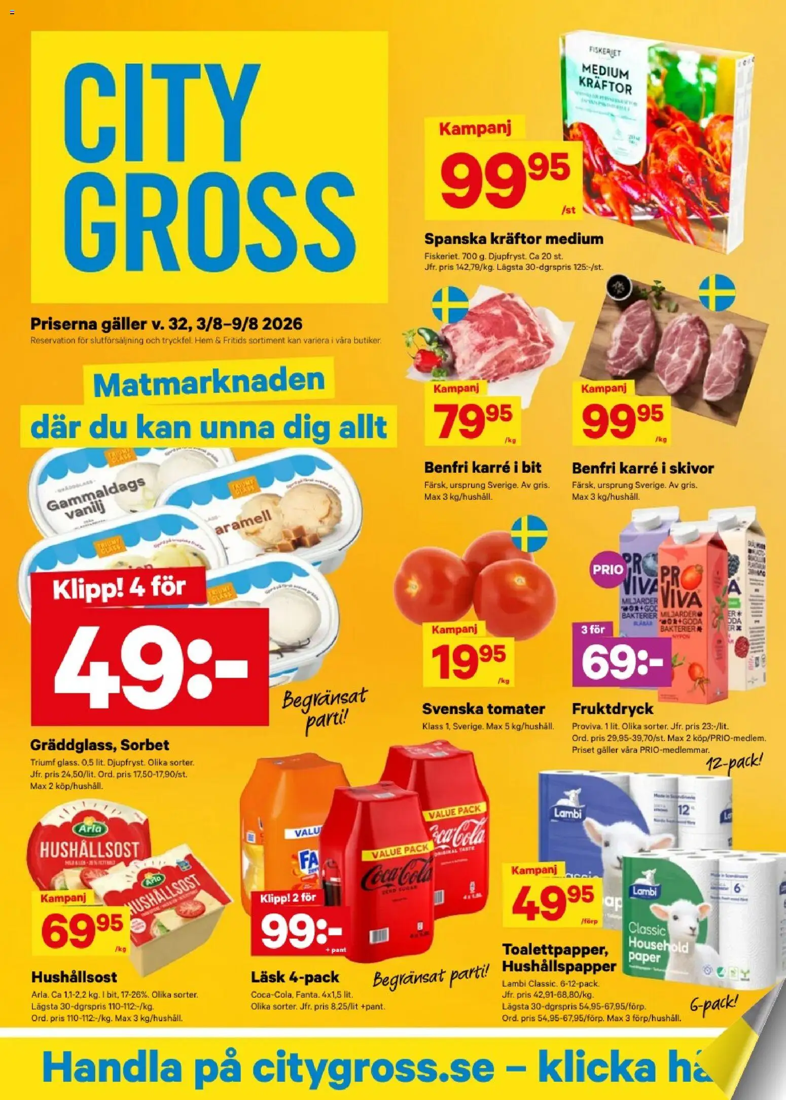 City Gross reklamblad aktuell från 03/08/2026 | Sida: 1