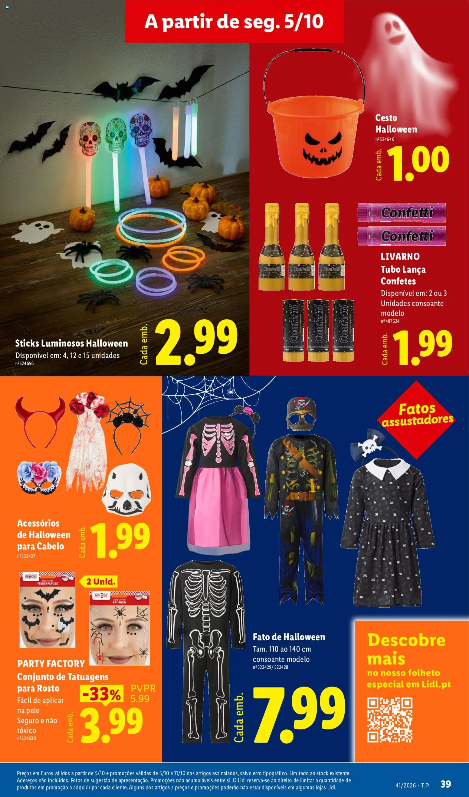 Lidl folheto │ válido de 05/10/2026 | Página: 39 | Produtos: Abóbora, Fato