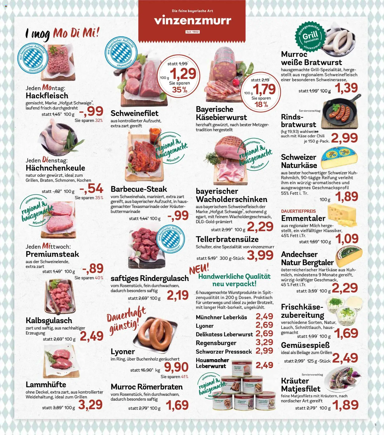 AEZ Prospekt – gültig ab 08.06.2026 | Seite: 5 | Produkte: Grill, Rindergulasch, Schweinefilet, Chili