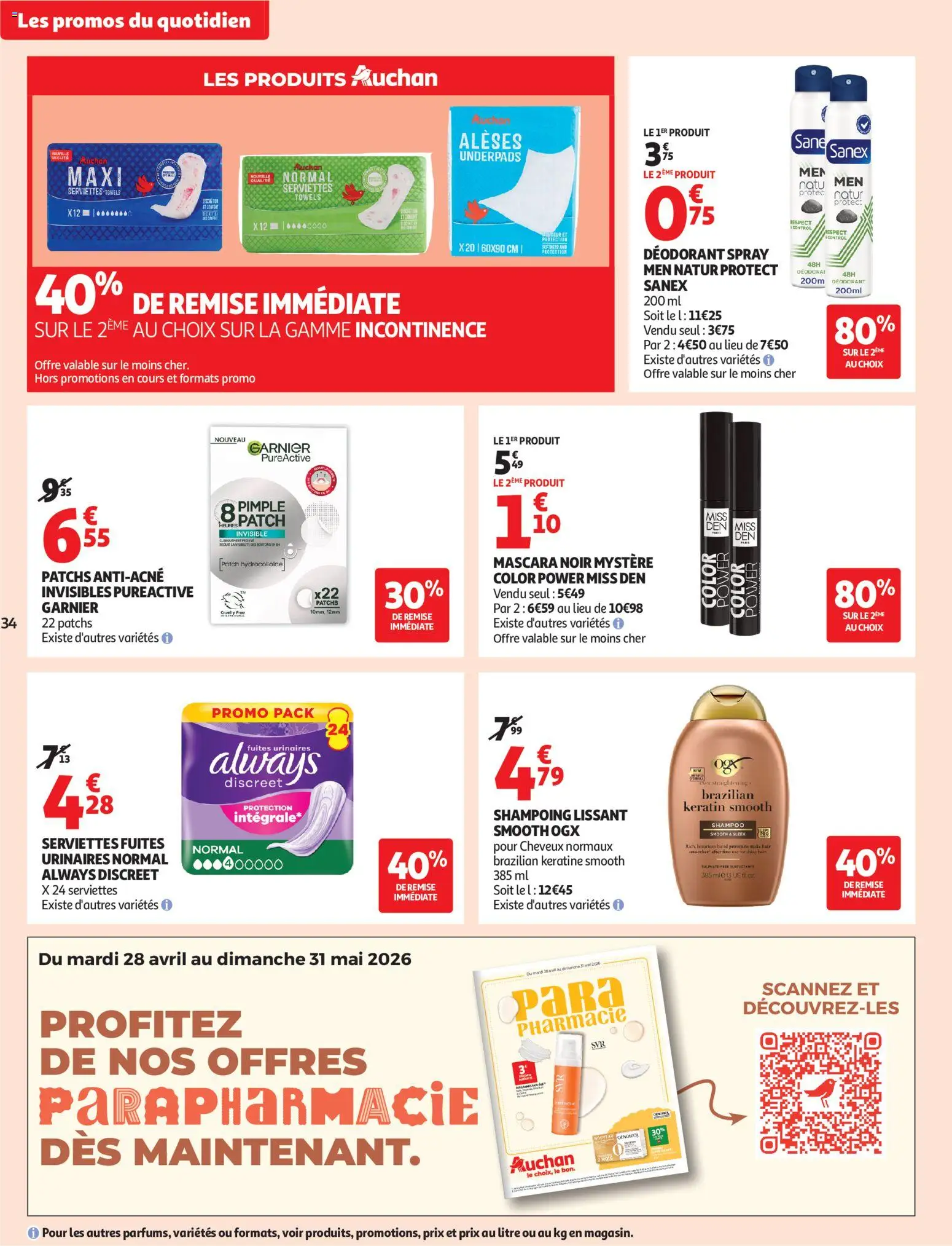 {H1} | Pagina: 34 | Producten: NOS, Mascara, Shampoo, Deodorant