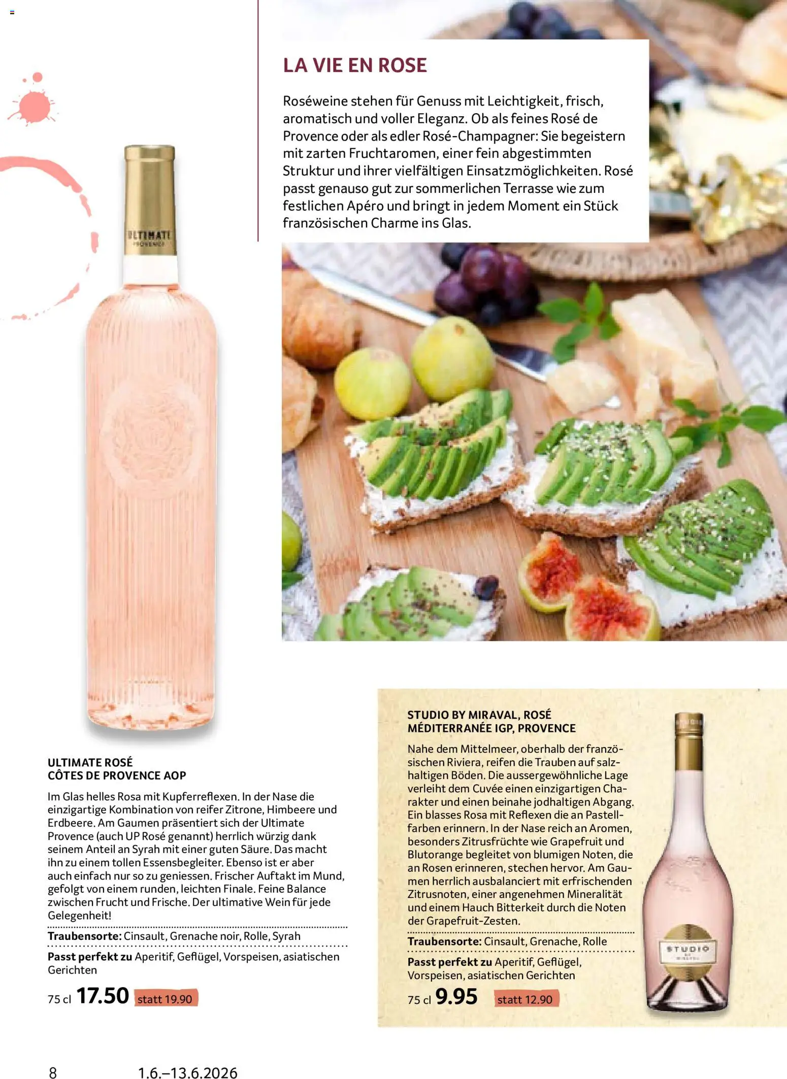 Prodega aktionen Enoteca – gültig ab 01.06.2026 | Seite: 8 | Produkte: Wein, Grapefruit, Himbeere, Salz
