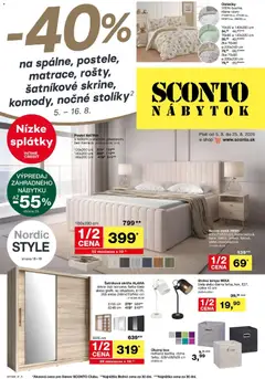 Sconto nábytok leták platný od 05.08.2026