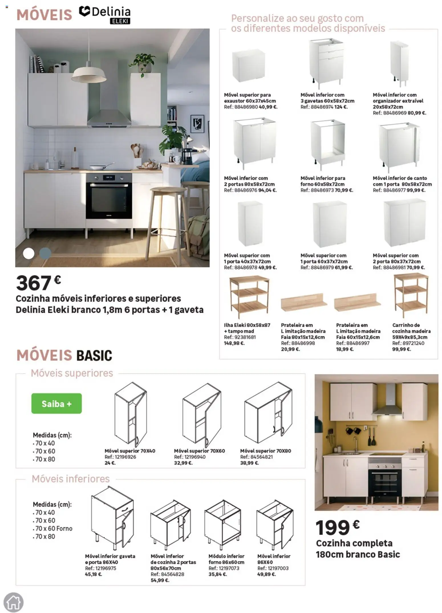 Leroy Merlin Catálogo Cozinhas │ válido de 28.05.2026 | Página: 22 | Produtos: Porta, Forno, Exaustor, Portas