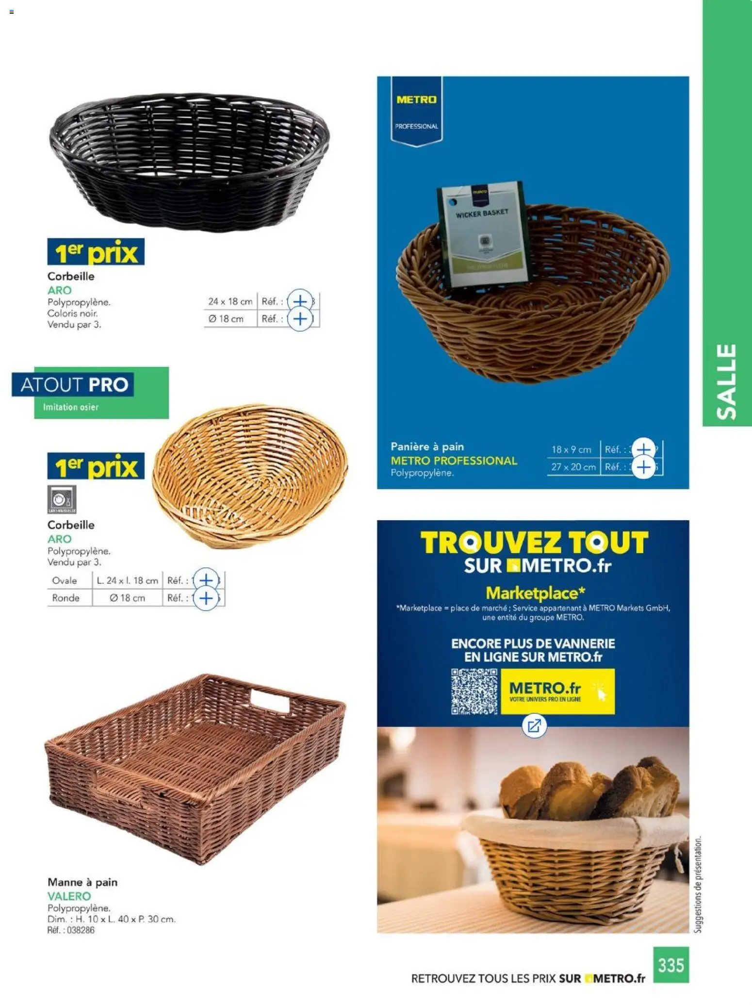 {H1} | Page: 335 | Produits: Corbeille, Pain