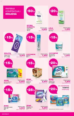 Bipa katalog BIPACard - Pregled kataloga iz trgovine Bipa, vrijedi od 01.05.2026 | Stranica: 12 | Proizvodi: Role, Zewa, Štapići, Violeta