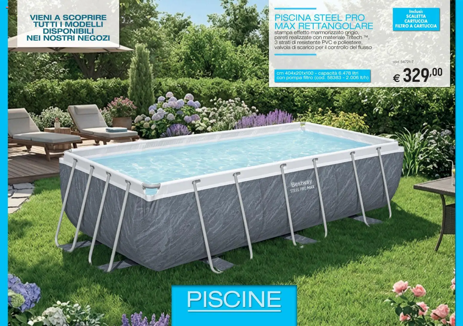 Volantino Brico OK del 05/03/2026 | Pagina: 1 | Prodotti: Scaletta, Piscina, Stampa