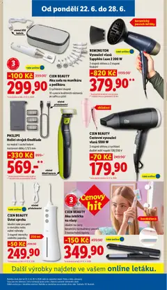 Náhled letáku PHILIPS Holicí strojek OneBlade, na mokré i suché holení, nastavení délky 1/3/5 mm od 22.06.2026 | Strana: 37