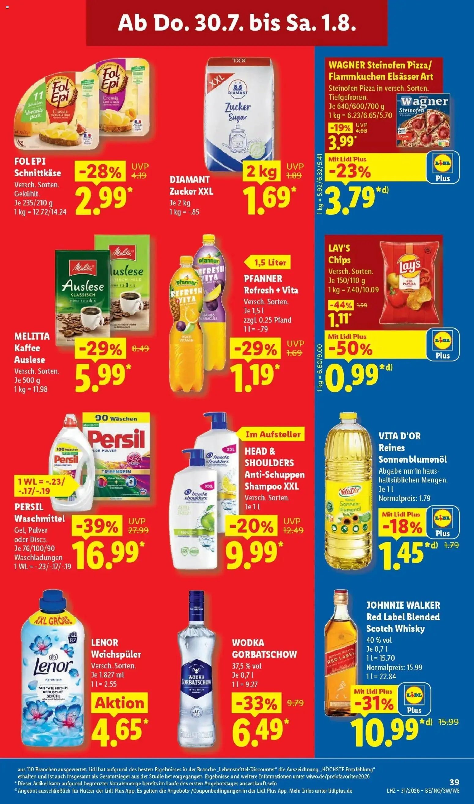Lidl Prospekt Villingen-schwenningen – gültig ab 27.07.2026 | Seite: 61 | Produkte: Head & shoulders, Paprika, Mango, Wodka gorbatschow