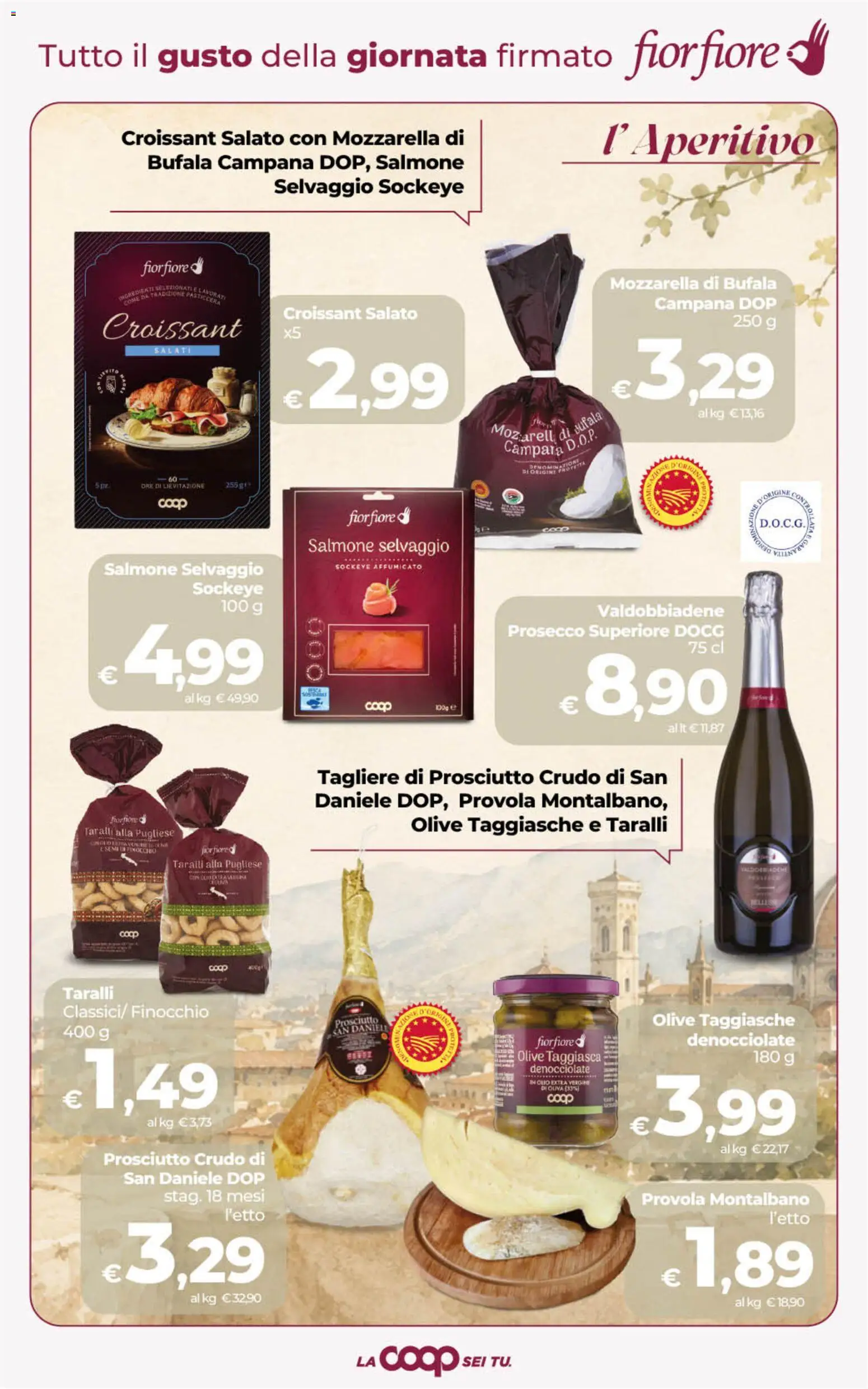 Volantino COOP del 01/09/2026 | Pagina: 22 | Prodotti: Mozzarella, Olive, Tagliere, Croissant