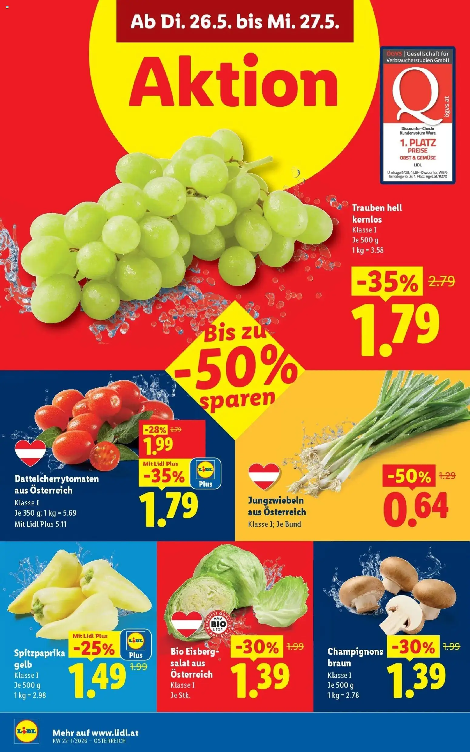 Lidl Flugblatt - Fohnsdorf, Neunkirchen, Graz gültig ab 21.05.2026 | Seite: 37 | Produkte: Salat, Gemüse, Obst