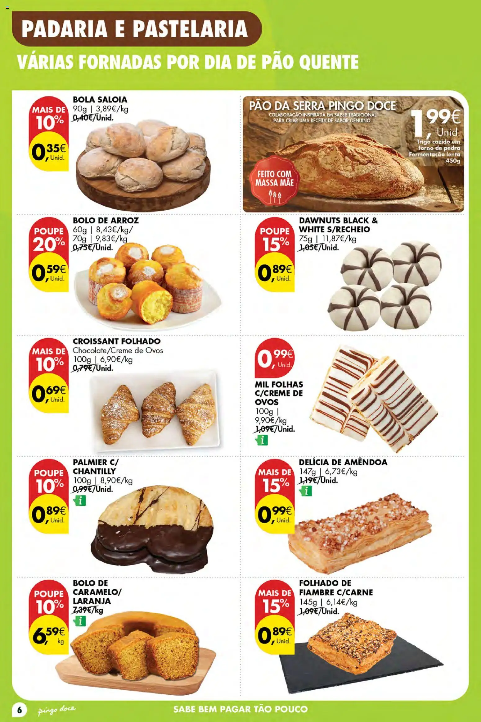 Pingo Doce Poupe Esta Semana Açores │ válido de 06/08/2026 | Página: 6 | Produtos: Croissant, Bolo, Ovos, Arroz