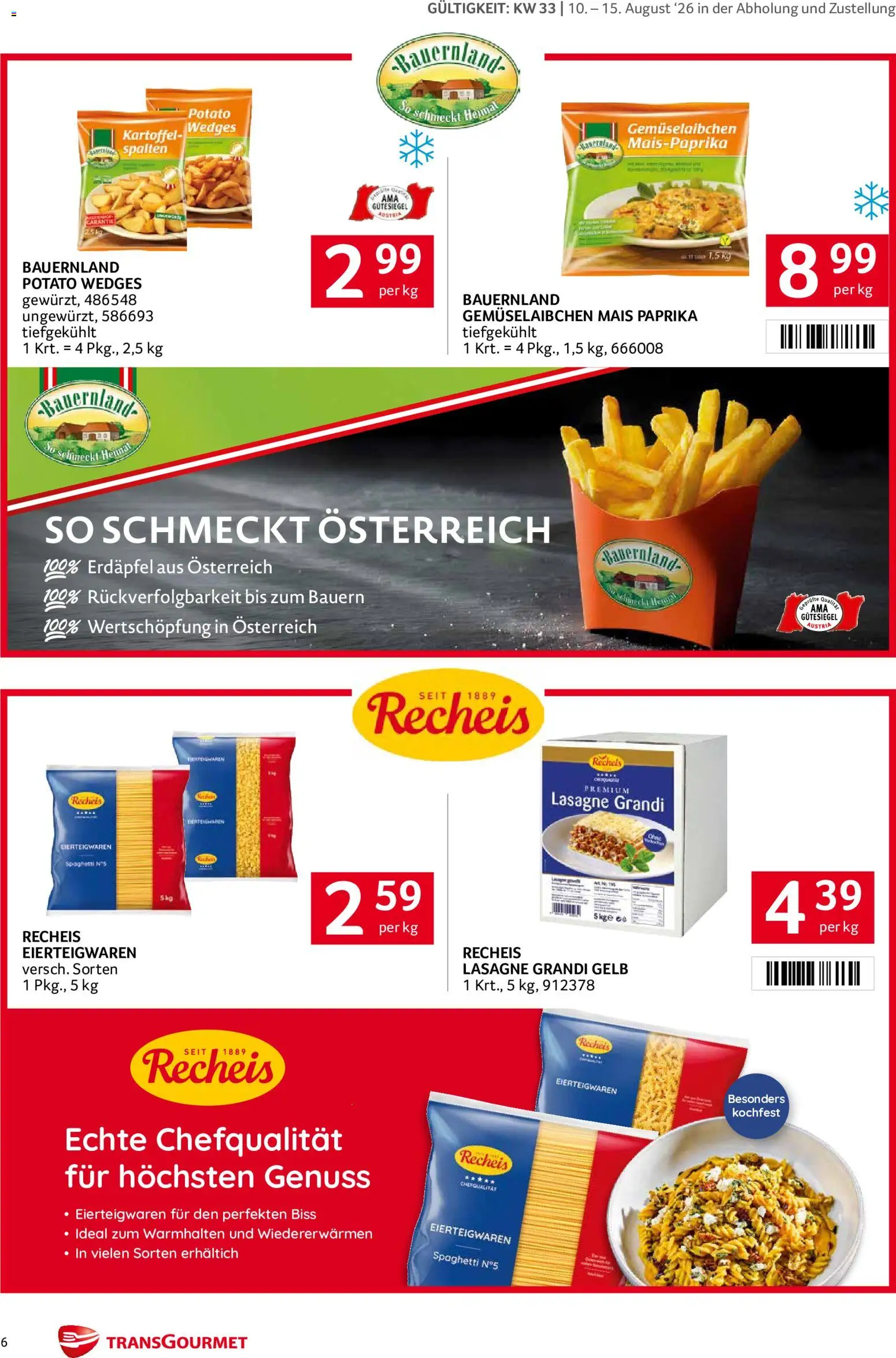 Transgourmet Markenfest Woche gültig ab 10.08.2026 | Seite: 6 | Produkte: Hajdina liszt