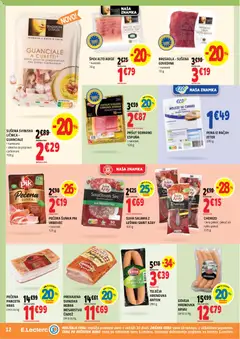 E.leclerc katalog akcije – veljaven od 20.05.2026 | Stran: 12 | Izdelki: Panceta, Narezek, Salama, Sunka