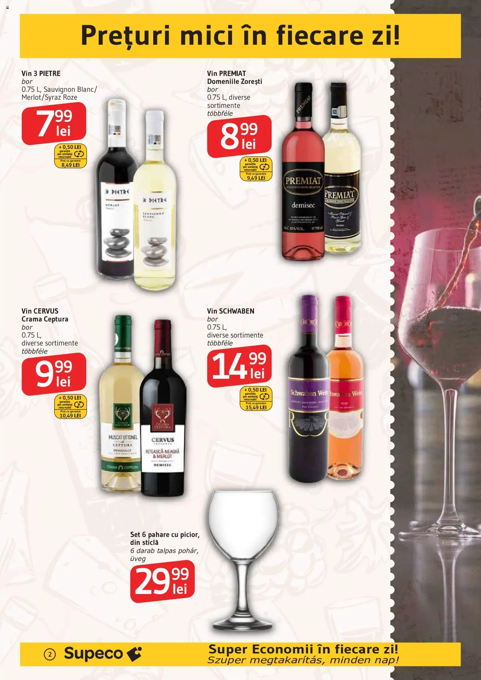 Noul catalog Supeco – valabil de la 08.10.2026 | Pagină: 2 | Produse: Pahare, Mici, Vin, Sauvignon