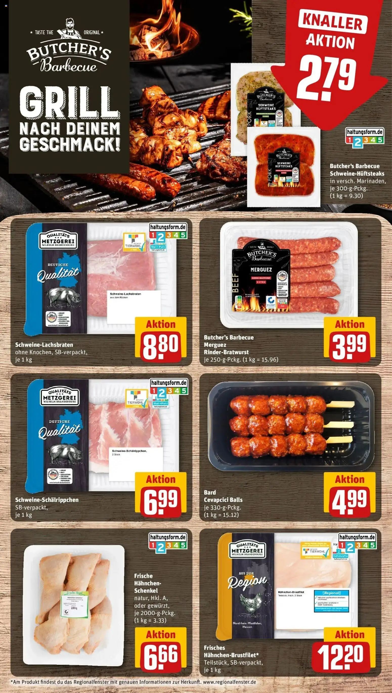 Rewe Prospekt Nettetal / Kaldenkirchen – gültig ab 01.06.2026 | Seite: 6 | Produkte: Grill, Hahnchen, Cevapcici