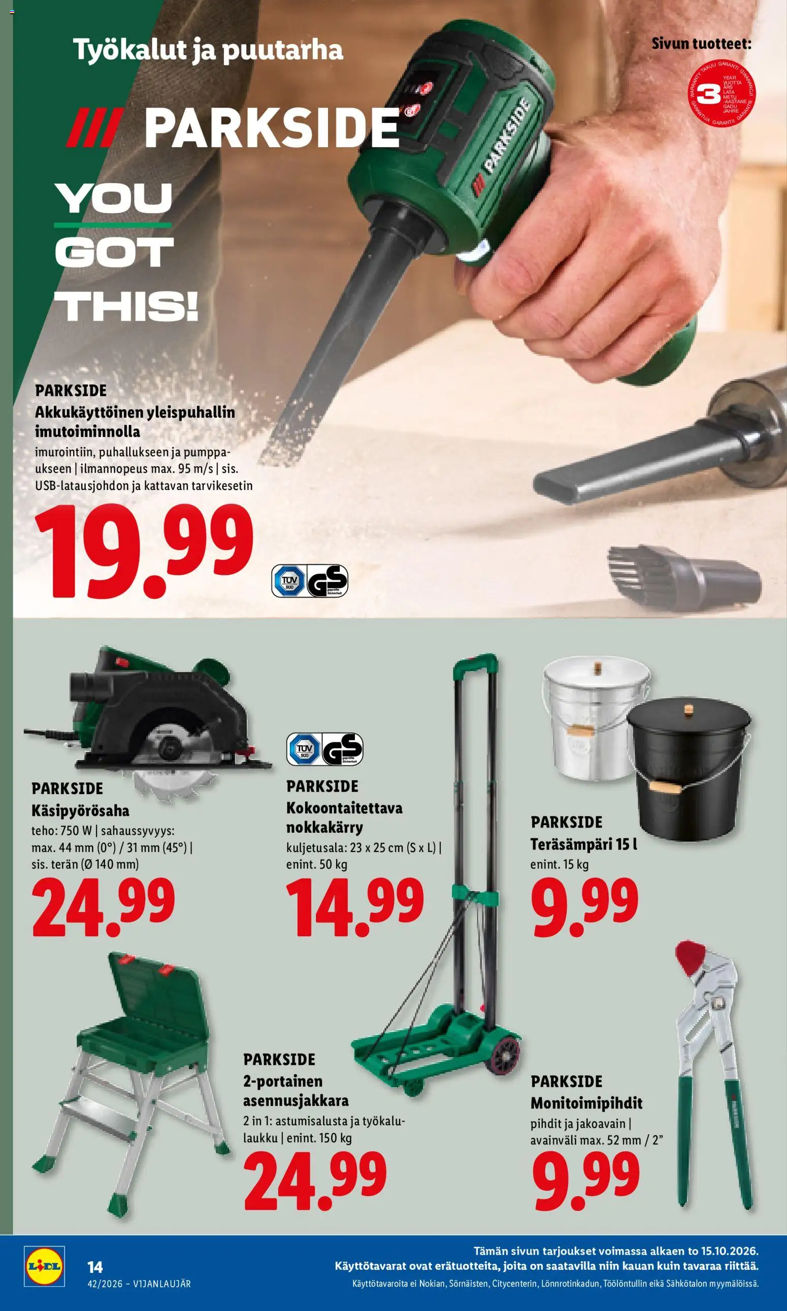 Lidl tarjoukset Vihti – voimassa 15/10/2026 alkaen | Sivu: 20