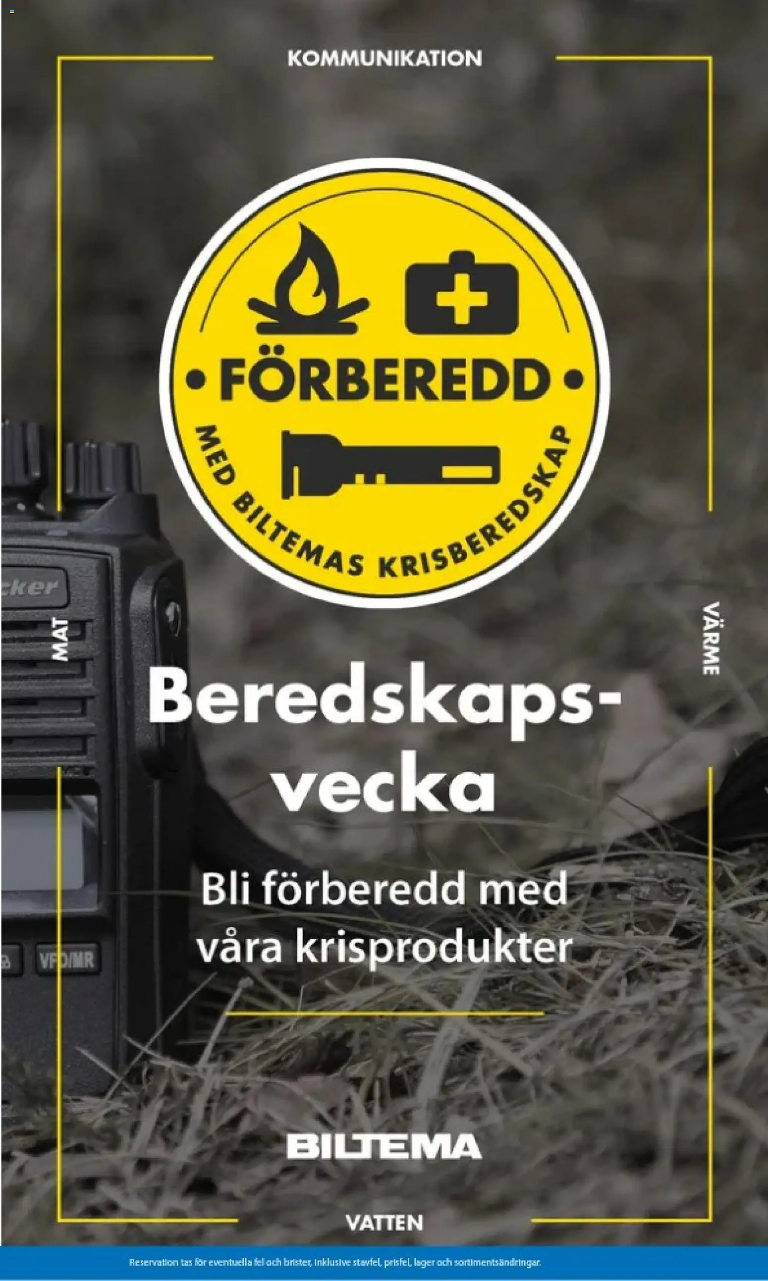 Biltema reklamblad aktuell från 20/09/2026 | Sida: 1 | Produkter: Vatten