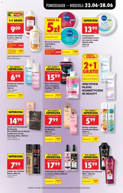Pogląd oferty "Krem do twarzy 7w1 NIVEA, 100 ml, Krem do twarzy 7w1 NIVEA, 100 ml różne rodzaje" - ważna od 22.06.2026 | Strona: 83 | Produkty: Karta, Szampon, Odżywka do włosów, Płatki