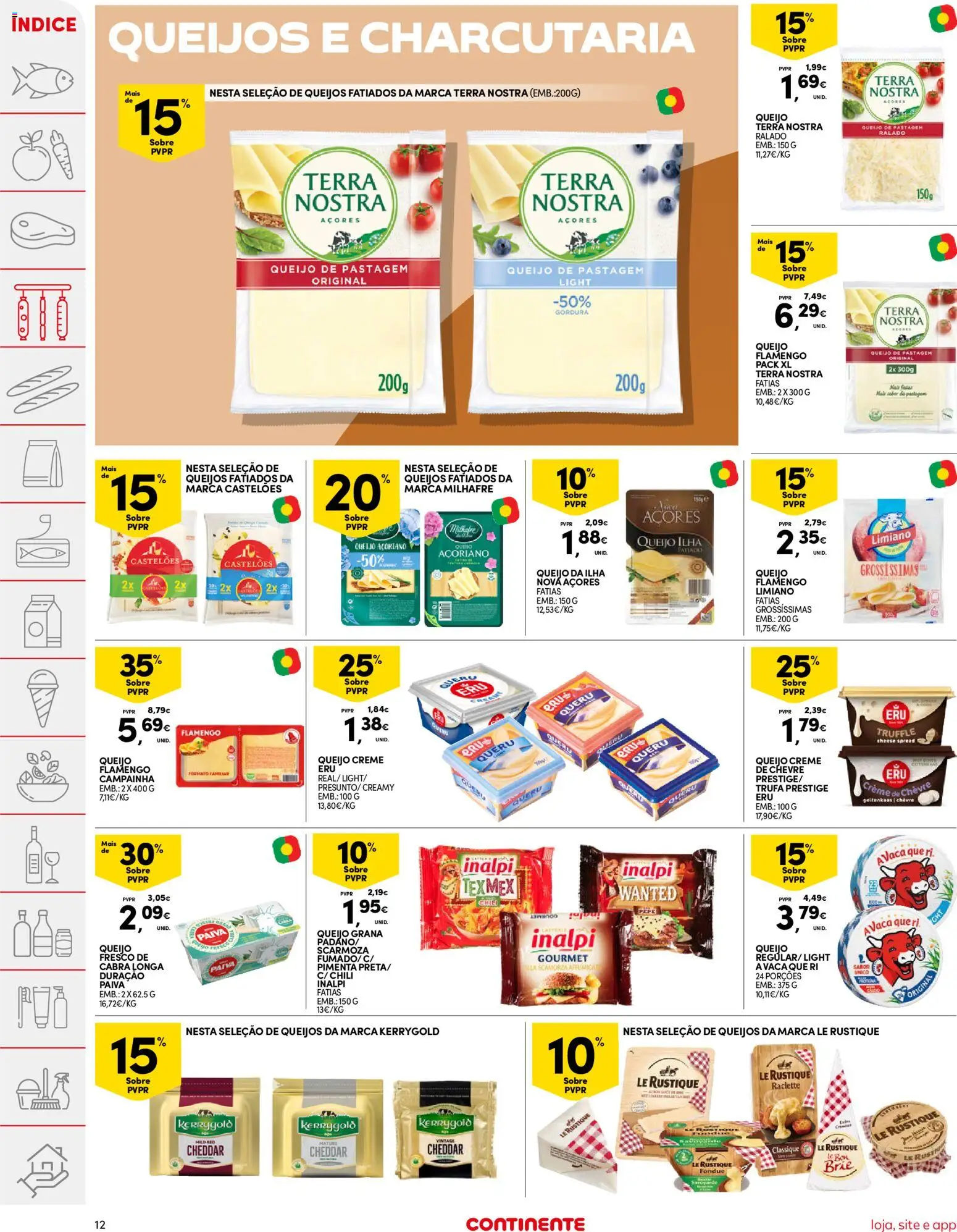 Continente folheto │ válido de 20/10/2026 | Página: 12 | Produtos: Pimenta, Campainha, Queijo, Creme