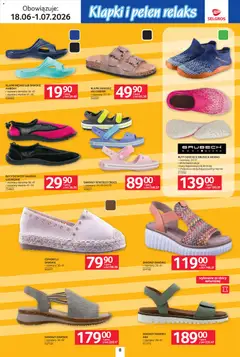 Pogląd oferty "Selgros cash&carry gazetka - Urlop" - ważna od 18.06.2026 | Strona: 8 | Produkty: Espadryle, Sandały, Buty, Klapki damskie