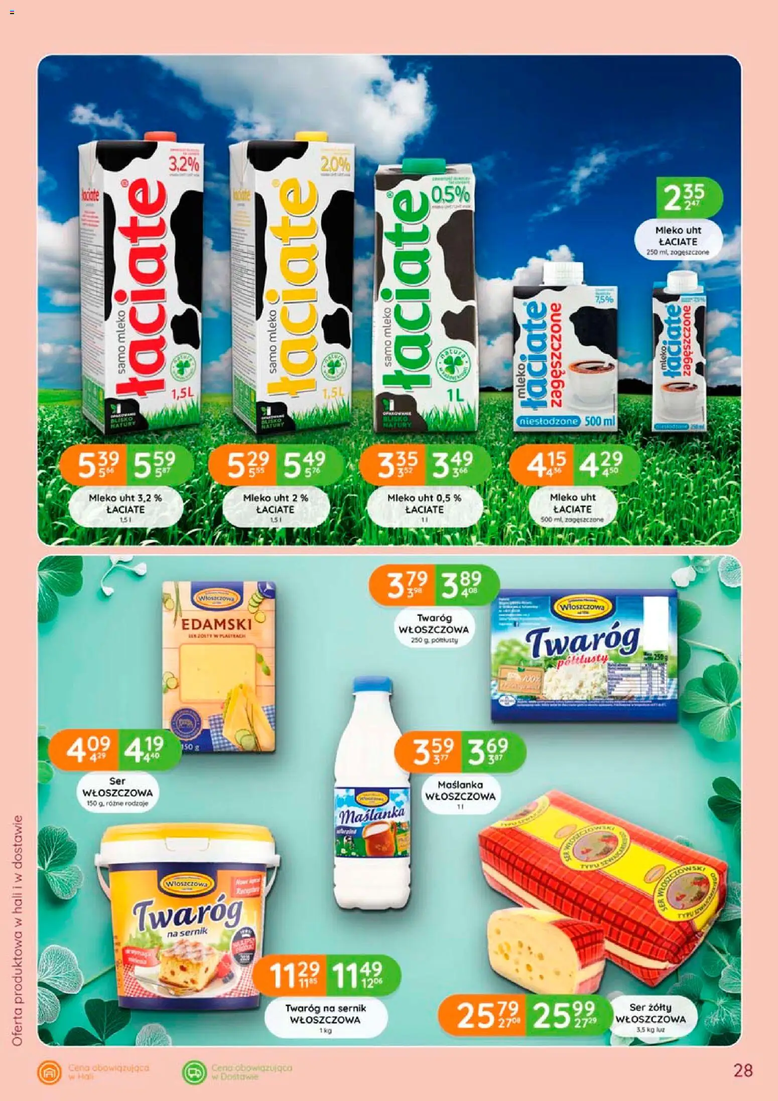 Eurocash gazetka od 28.05.2026 | Strona: 28 | Produkty: Maślanka, Twaróg na sernik, Mleko, Ser