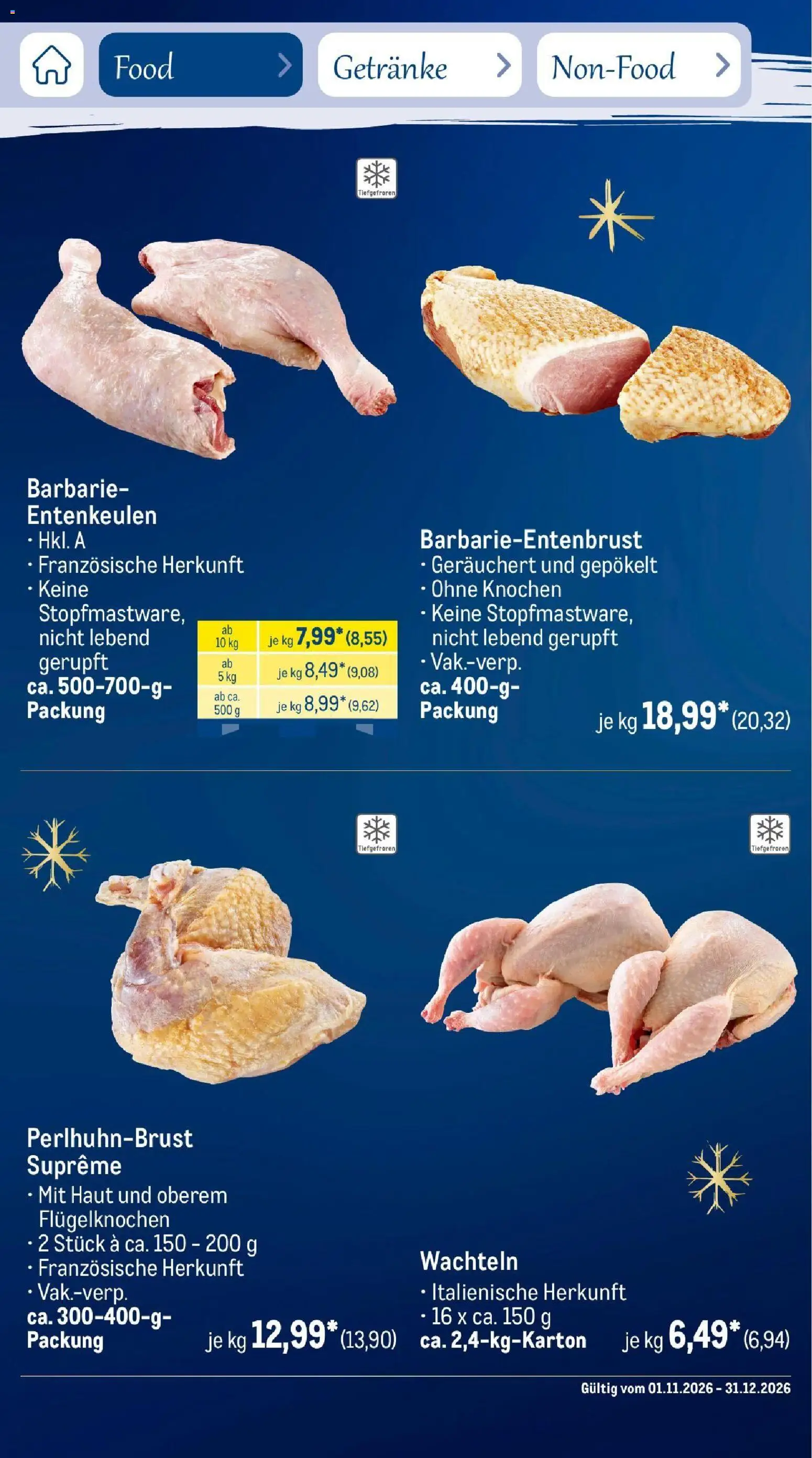Metro Saisonkatalog Festtage voller Genuss – gültig ab 01.11.2026 | Seite: 33