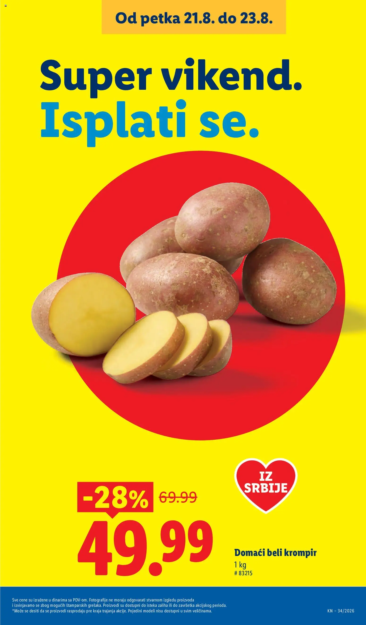 Lidl katalog - važi od 20.08.2026 | Strana: 75 | Proizvode: Krompir, Beli krompir
