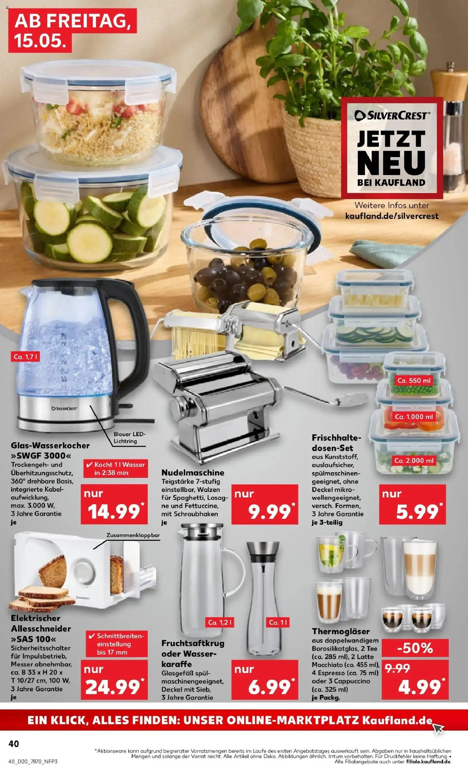Kaufland Prospekt Memmingen	 – gültig ab 10.05.2026 | Seite: 47 | Produkte: Kabel, Wasser, Pasta, Tee