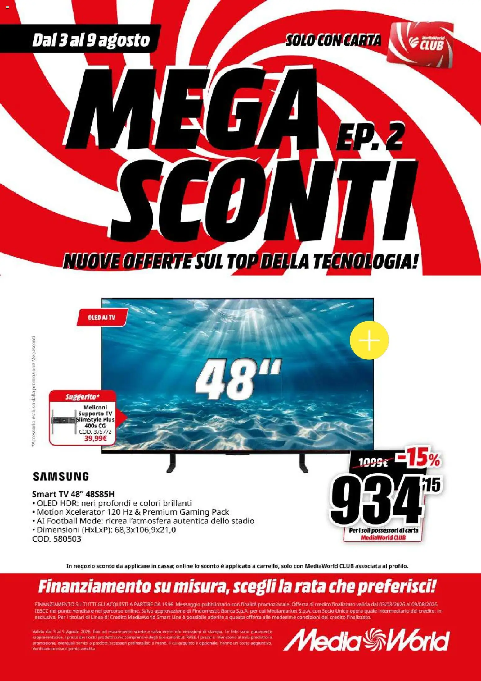 Volantino Media World del 03/08/2026 | Pagina: 29