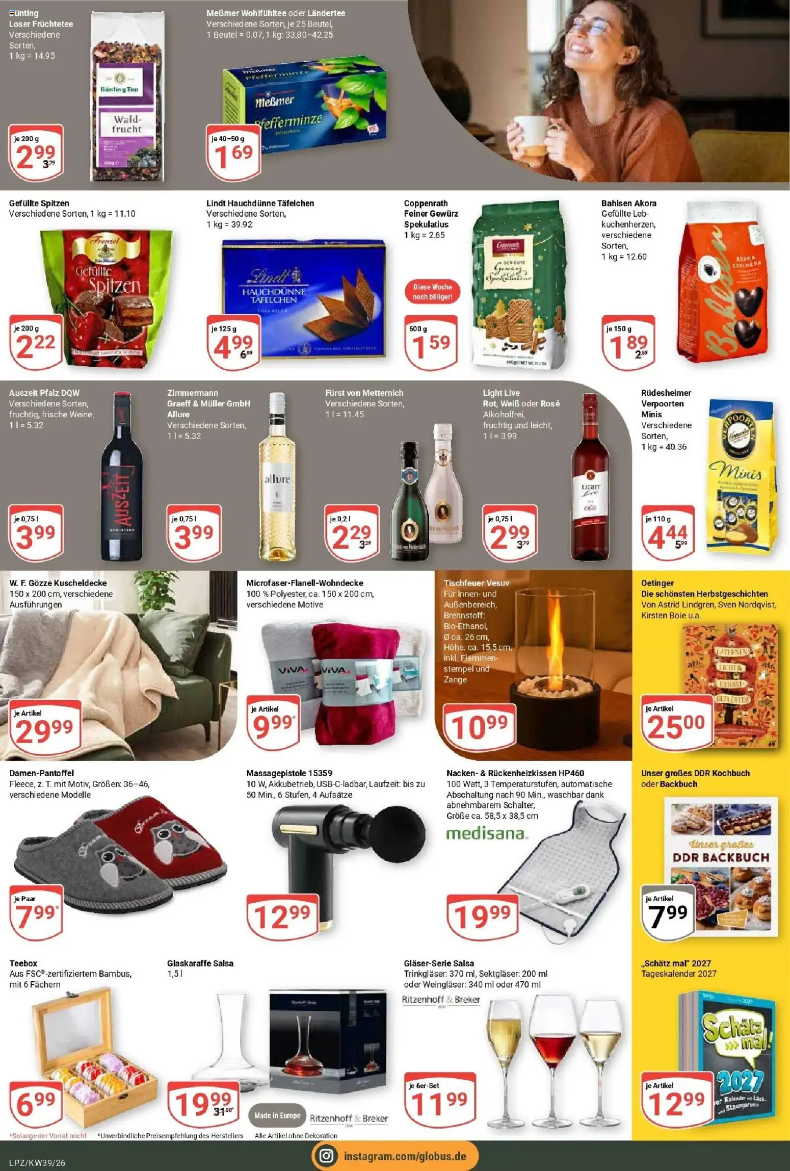 Globus Prospekt Leipzig (ab 21.09.2026) » Angebote online | Seite: 26 | Produkte: Top, Furst von metternich, Messmer, Lindt