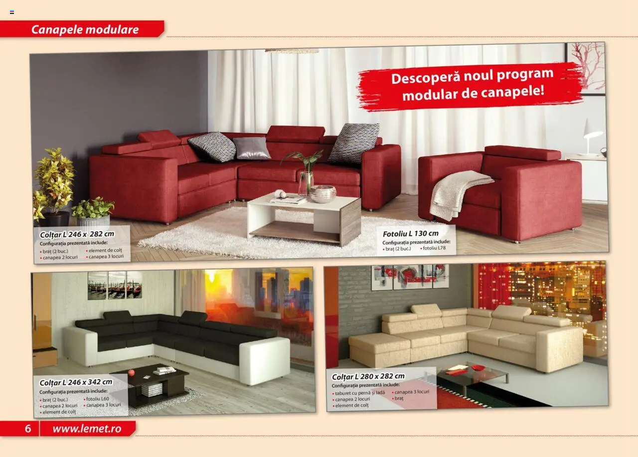 Noul catalog Lem’s – valabil de la 17.11.2023 | Pagină: 6 | Produse: Pernă, Fotoliu, Canapea, Taburet