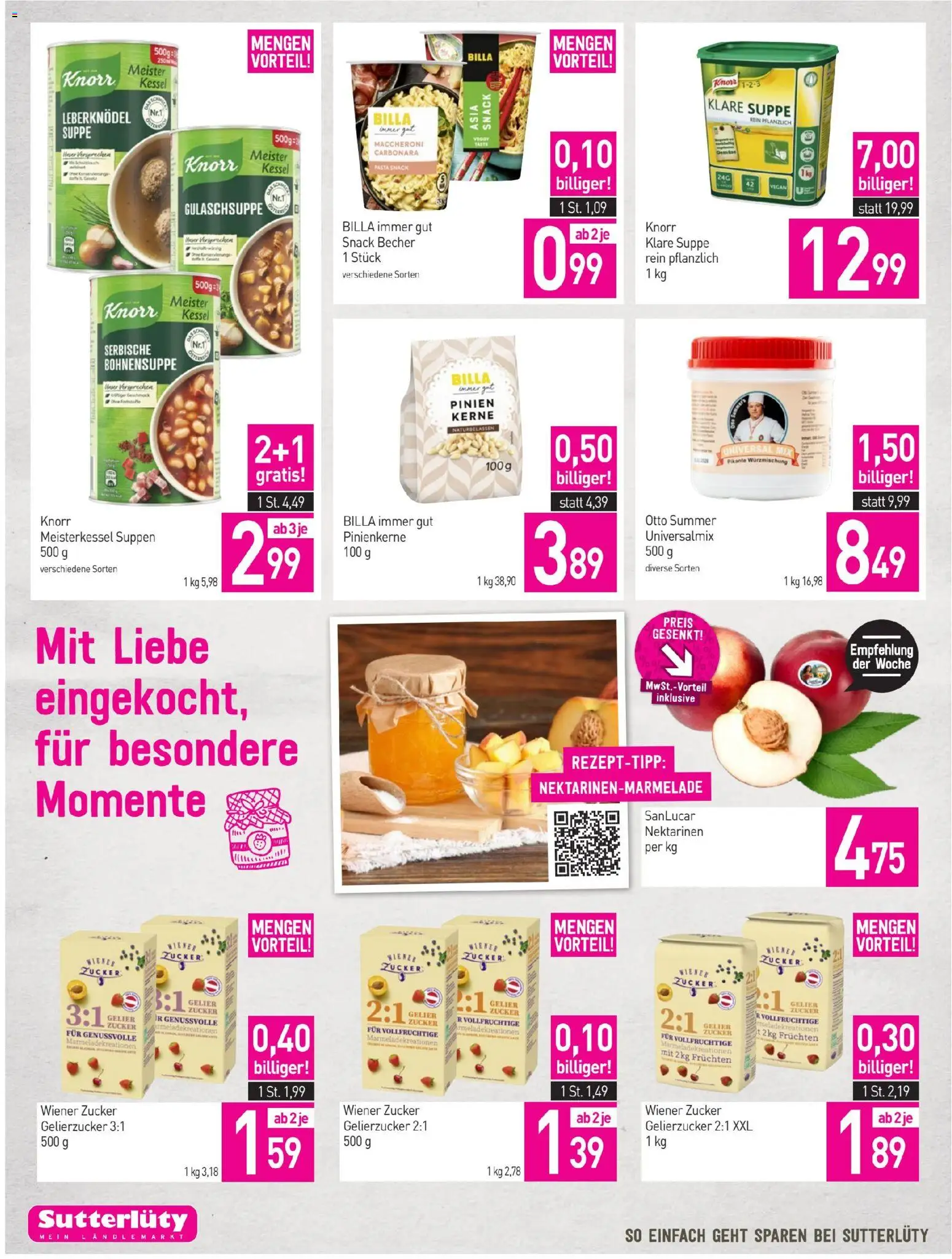 Sutterlüty Flugblatt gültig ab 02.07.2026 | Seite: 24 | Produkte: Pasta, Zucker