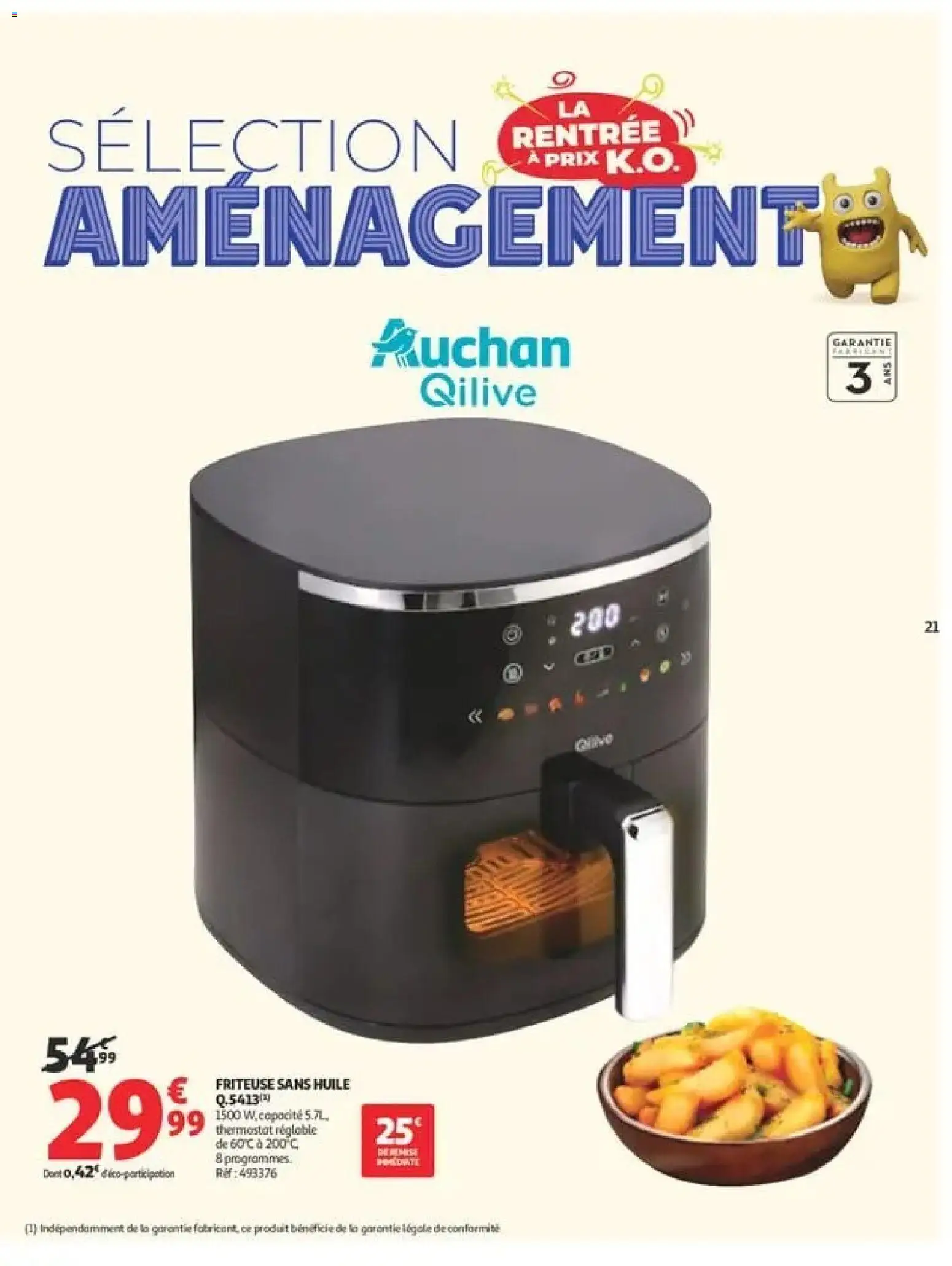 {H1} | Page: 21 | Produits: Friteuse, Friteuse sans huile, Panier, Huile
