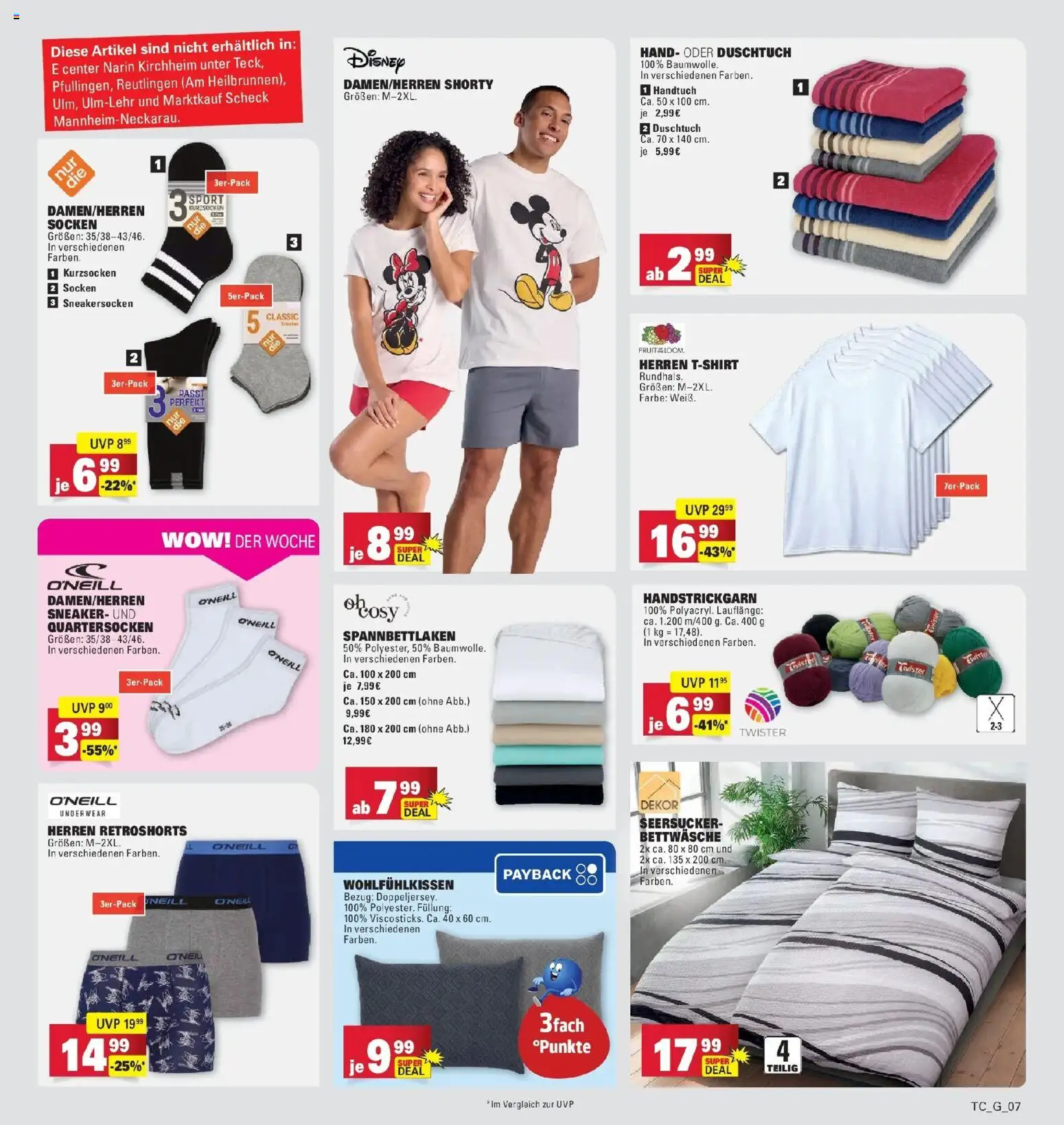 Edeka prospekt Göppingen – gültig ab 13.07.2026 | Seite: 39 | Produkte: Bettwäsche, Socken