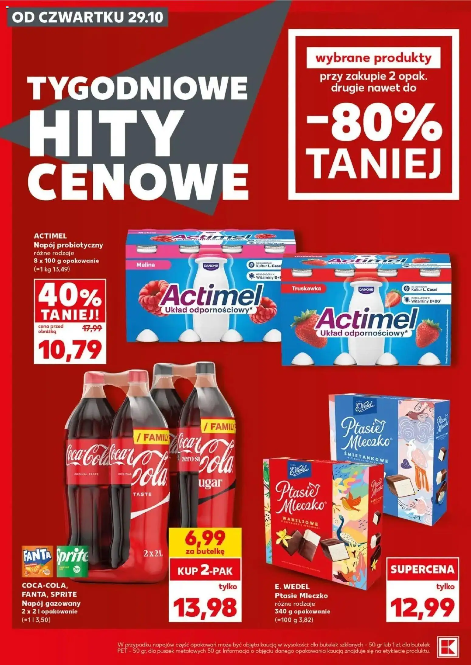 Kaufland gazetka - Super sobota od 31.10.2026 - od jutra PDF | Strona: 4 | Produkty: Malina, Sprite, Ptasie mleczko, Actimel