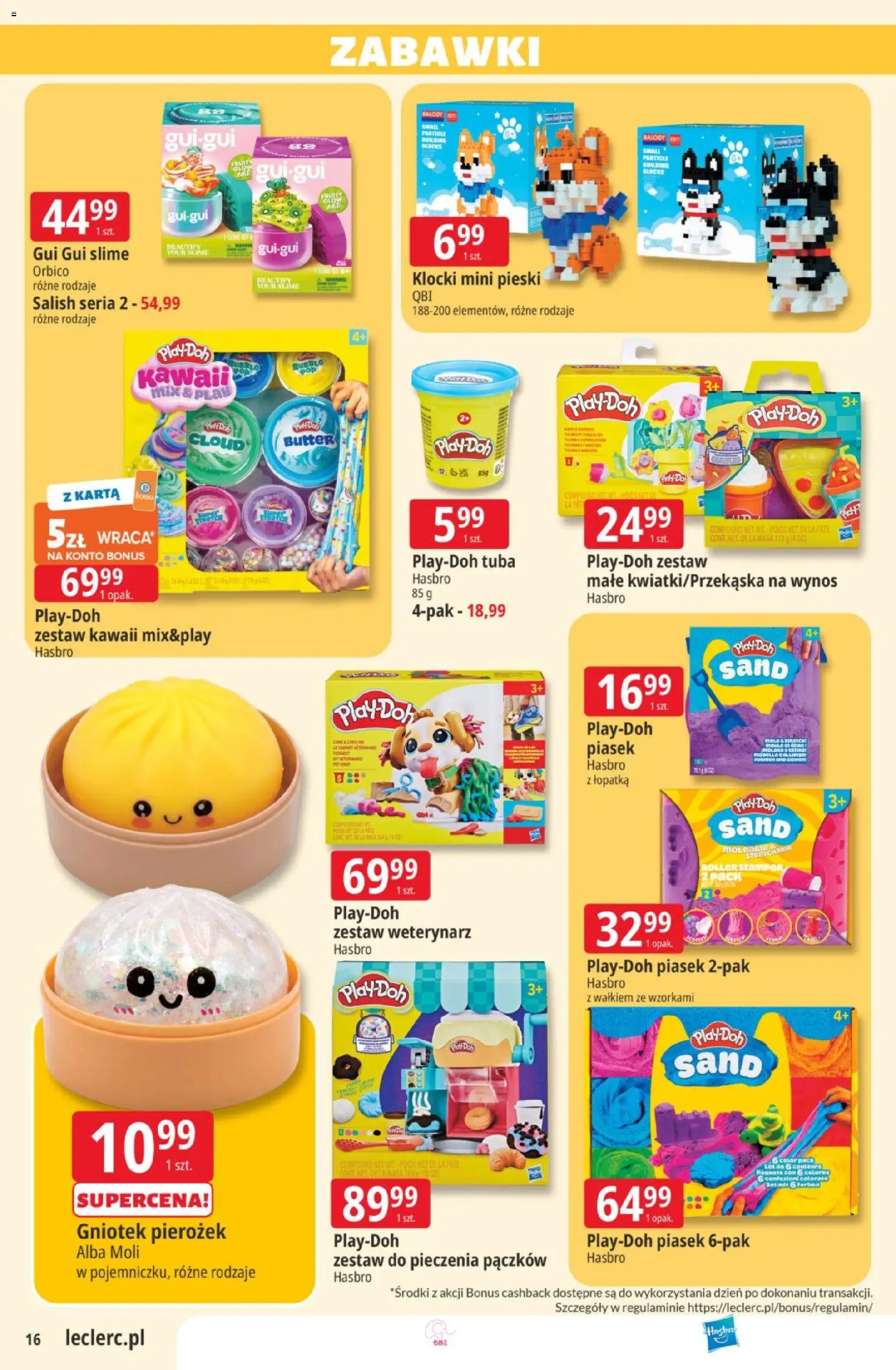 E.Leclerc gazetka od 20.10.2026 | Strona: 16 | Produkty: Zabawki, Karta, Slime