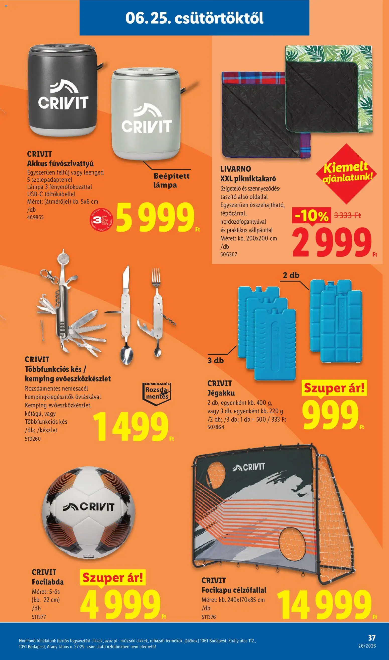 Lidl akciós ujság - amely érvényes a következő dátumtól: 25.06.2026 | Oldal: 37