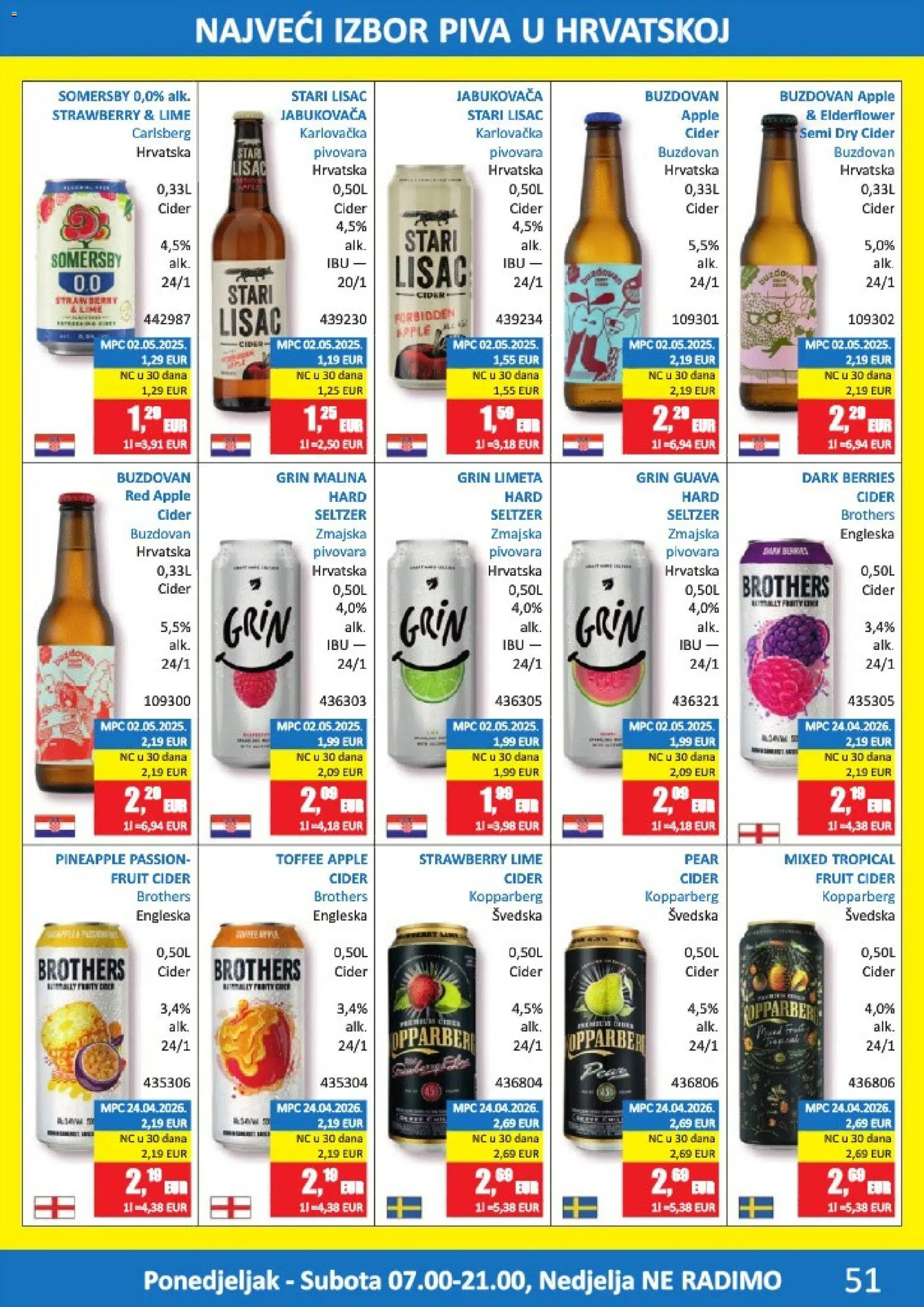 Vrutak katalog | vrijedi od 01.06.2026 | Stranica: 51 | Proizvodi: Limeta, Somersby