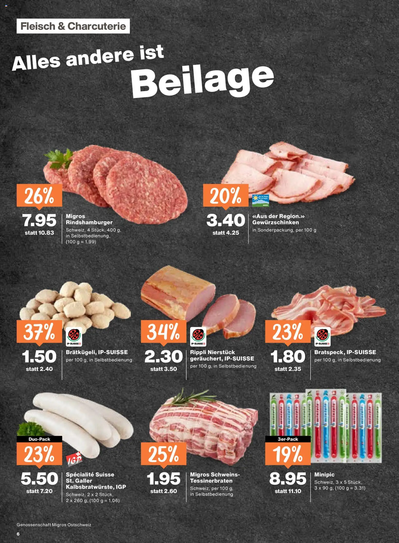 Migros aktionen – gültig ab 16.04.2026 | Seite: 6 | Produkte: Salami