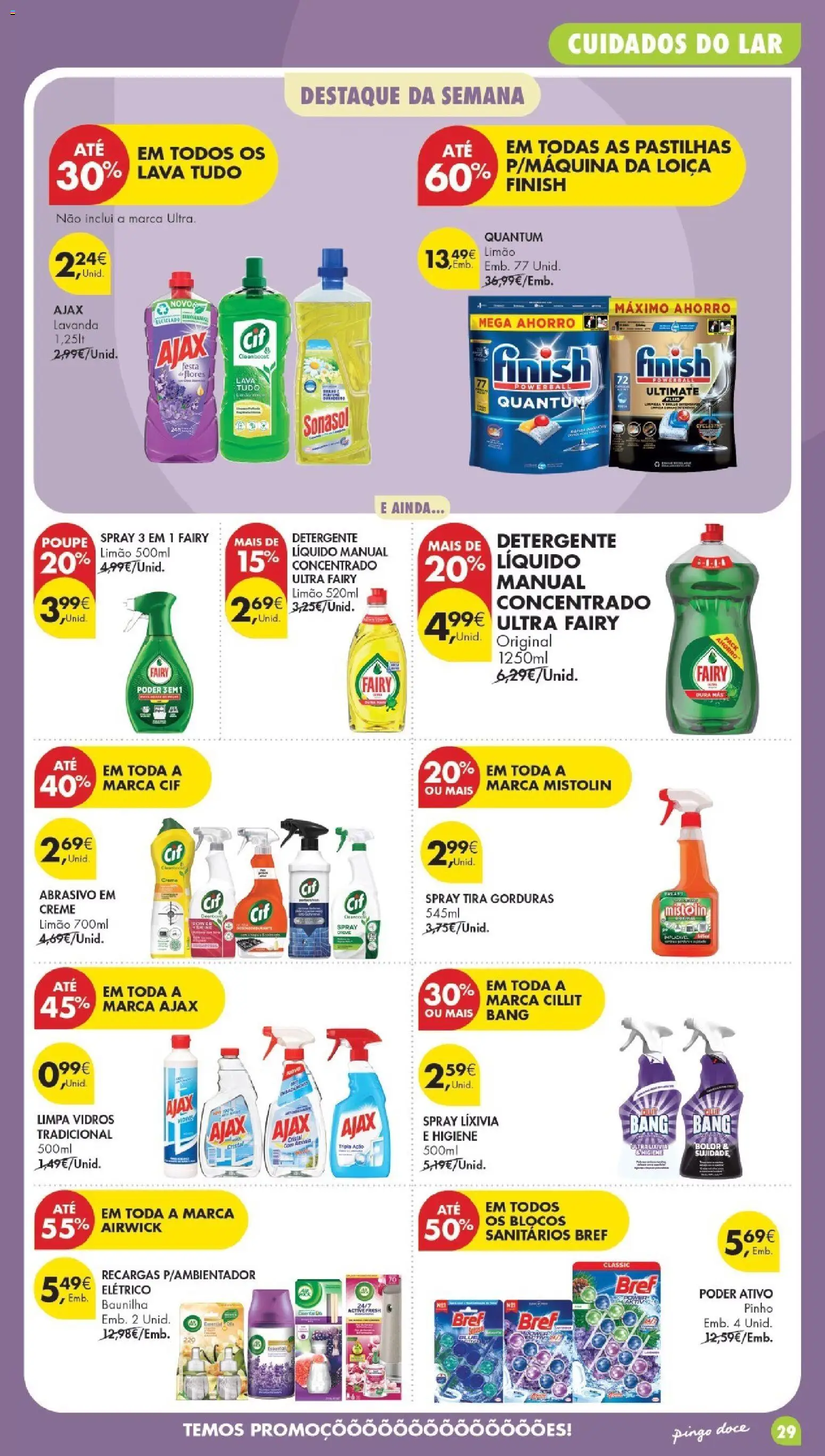 Pingo Doce folheto Poupe Esta Semana Madeira │ válido de 27/10/2026 | Página: 29 | Produtos: Baunilha, Detergente, Limpa vidros, Creme