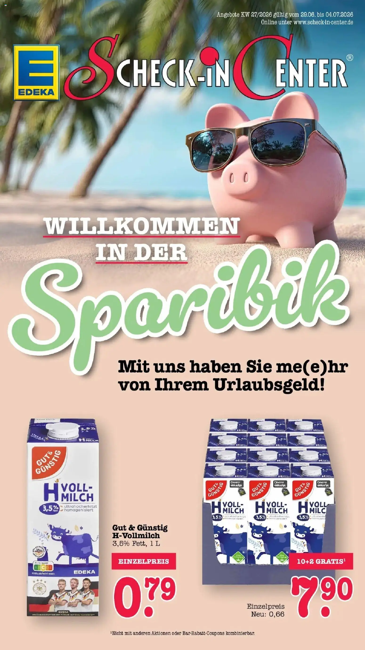 E center - E center: Wochenangebote – gültig ab 28.06.2026 | Seite: 1 | Produkte: Milch