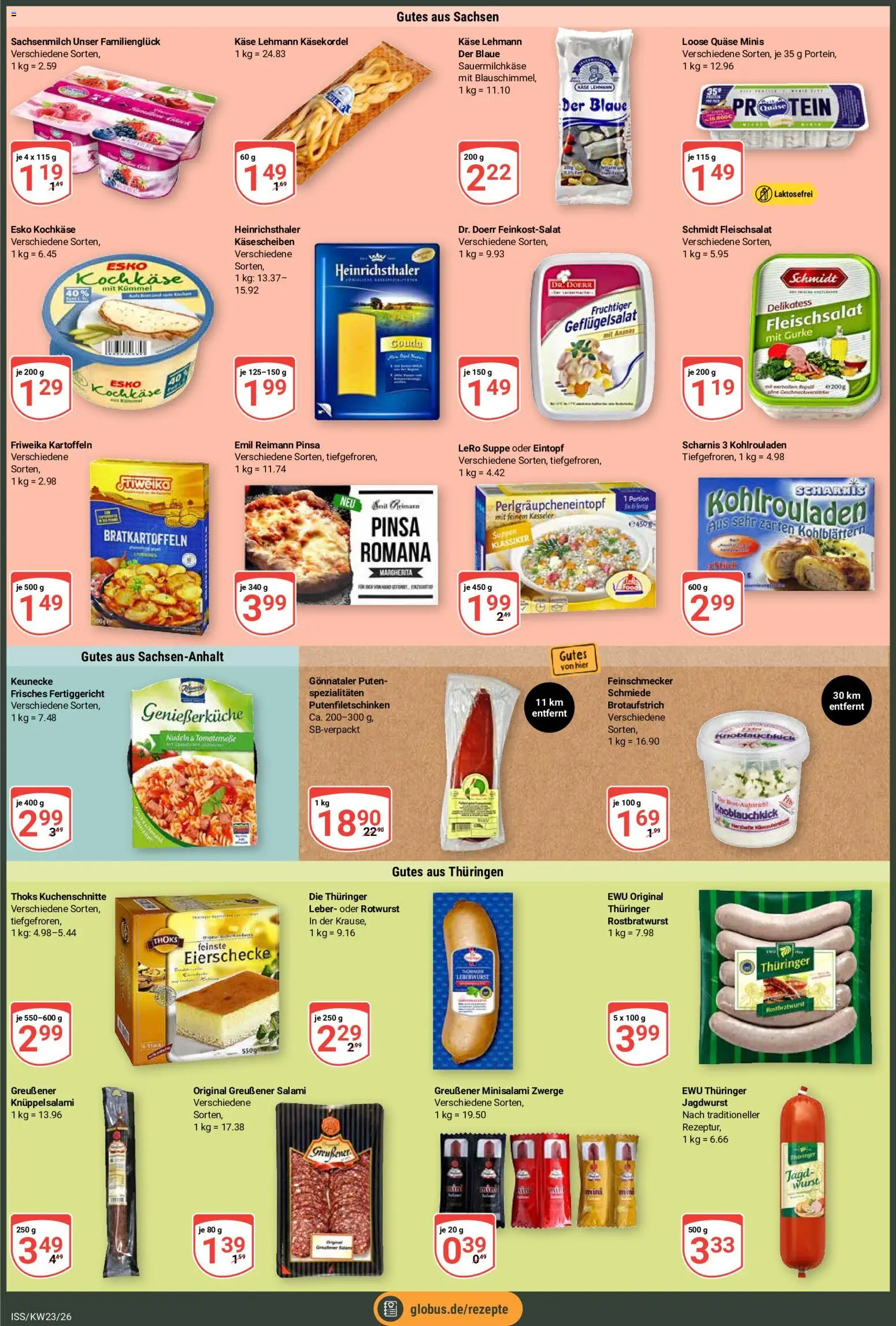 Globus Prospekt – gültig ab 01.06.2026 | Seite: 2 | Produkte: Käse, Gouda, Wurst, Nudeln